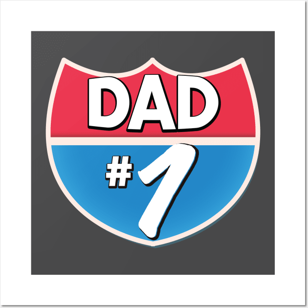 Dad Number 1 Wall Art by nickemporium1